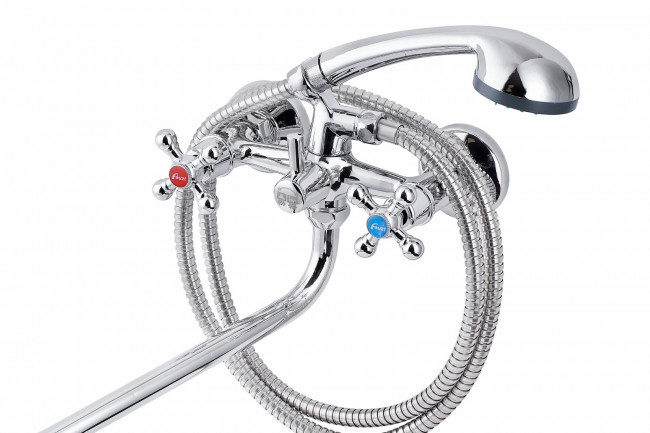 Смеситель для ванны с душем FAUZT FZs-471-54 тип См-ВУДРНШлА