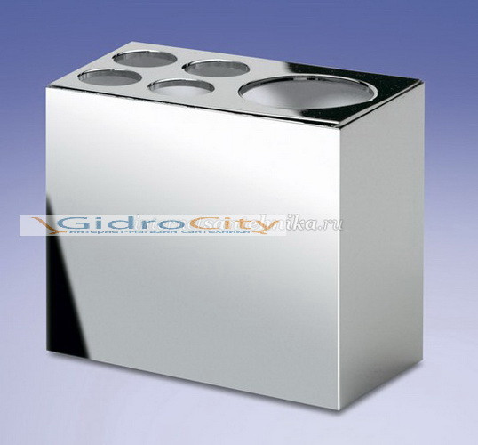 Стакан дзубных щеток Box metal lineal хром Windisch 83418CR