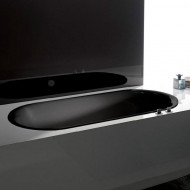 BetteLux Oval Ванна встраиваемая овальная с шумоизоляцией 190x90x45 см, цвет: черный матовый