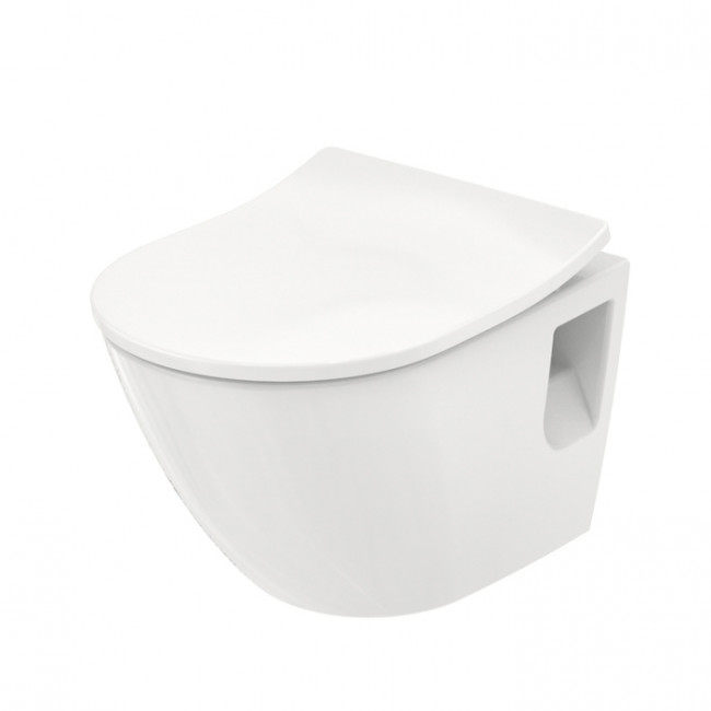 TOTO NC Унитаз подвесной 38x53x34см, безободковый, Tornado Flush, CeFiONtect, цвет: белый