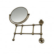 Devon&Devon First Class Косметическое зеркало поворотное с 2х кратным увеличением с одной стороны, подвесной, цвет: бронза