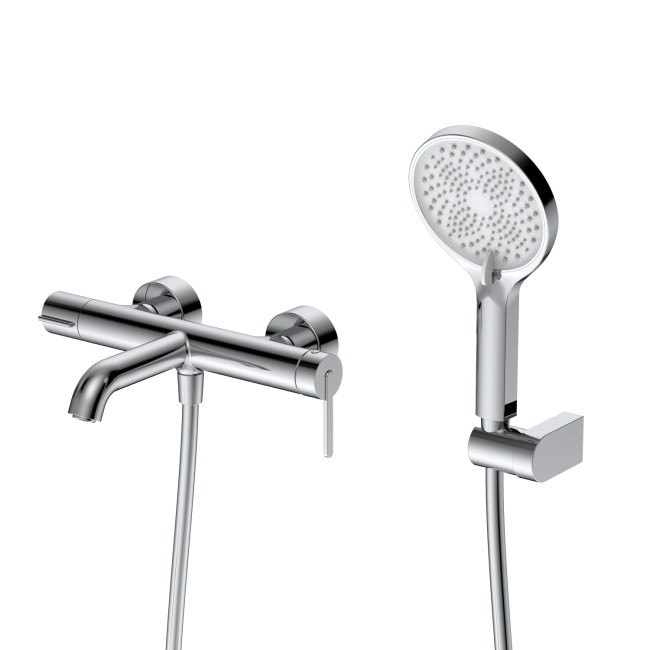 Смеситель для ванны с душем DQ Köln короткий излив хром (DA1753201)