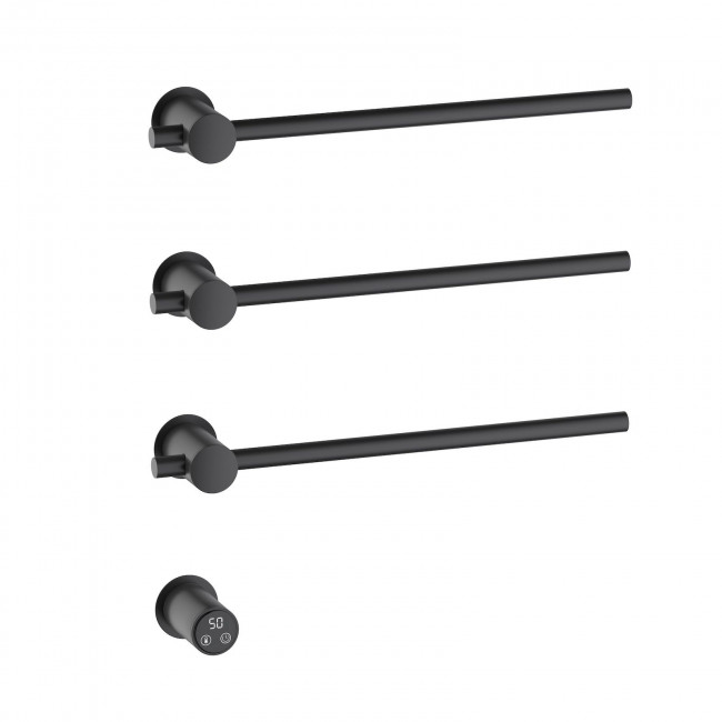 Полотенцесушитель электрический, встроенный Timo Saona черный (030/03SM)