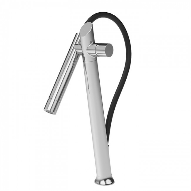 Carlo Frattini Kitchen Смеситель для кухни, ручной душ из латуни на магните, вращающийся излив, цвет: хром Carlo Frattini Kitchen Смеситель для кухни, ручной душ из латуни на магните, вращающийся излив, цвет: хром