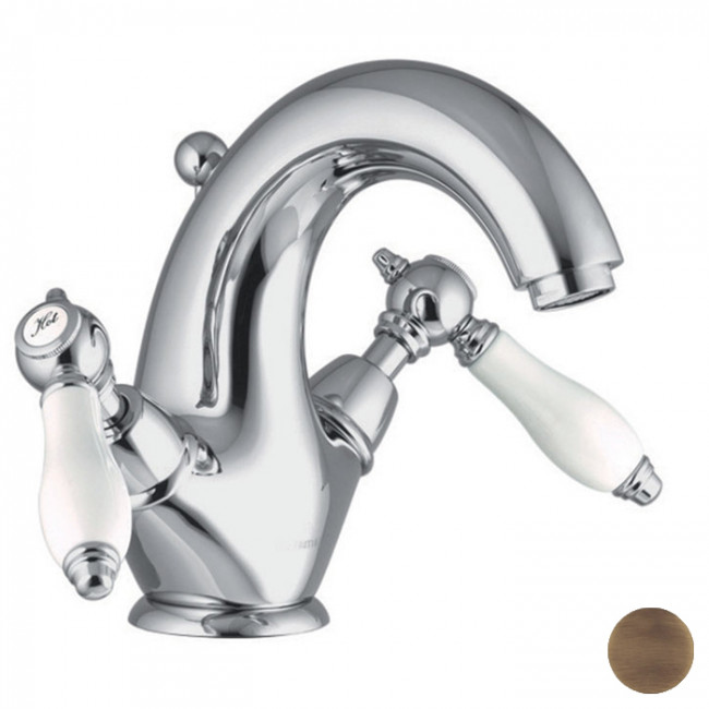 Carlo Frattini Herend Смеситель на раковину F5431BR, цвет: бронза Carlo Frattini Herend Смеситель на раковину F5431BR, цвет: бронза