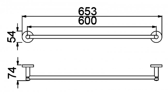 Полотенцедержатель двойной Timo Saona хром (13056/00)