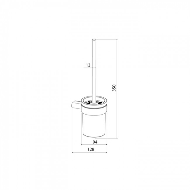 Ершик IDDIS Petite нержавеющая сталь, хром матовый (PETSSSGi47)