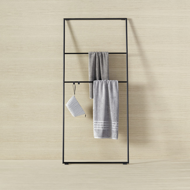 Burgbad Coco Стеллаж для полотенец 80x180 см, цвет: черный Burgbad Coco Стеллаж для полотенец 80x180 см, цвет: черный