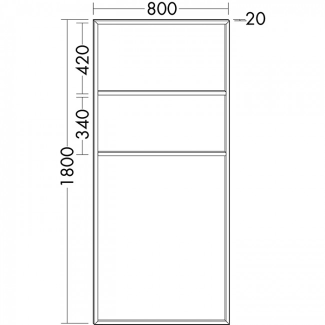 Burgbad Coco Стеллаж для полотенец 80x180 см, цвет: черный Burgbad Coco Стеллаж для полотенец 80x180 см, цвет: черный