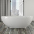 Knief Lounge Ванна отдельностоящая 185x95x63.5cм, со слив-переливом, цвет: белый