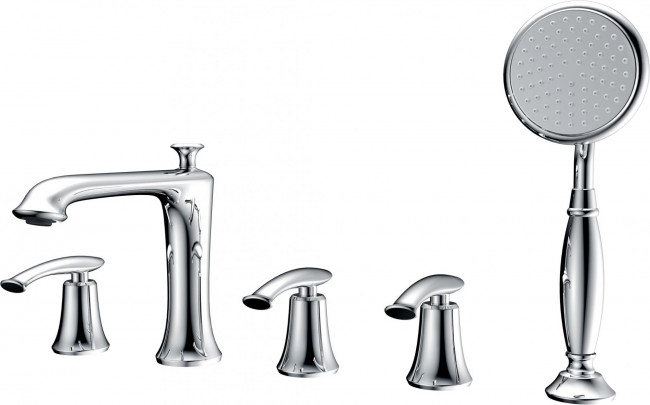 AltroBagno Смеситель на борт ванны с душем Beatrice 020104 Cr AltroBagno Смеситель на борт ванны с душем Beatrice 020104 Cr