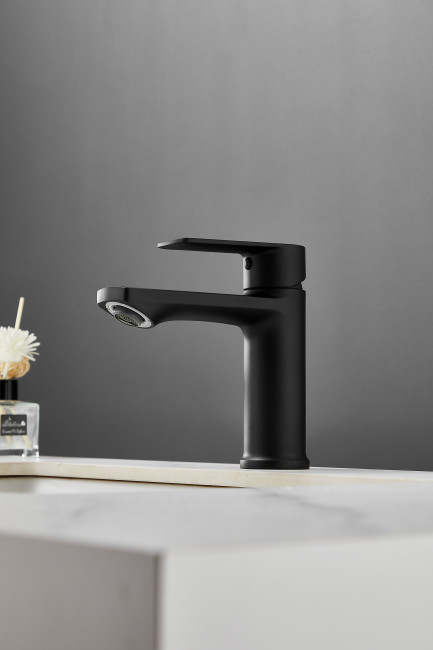 Смеситель для раковины HAIBA цвет: черный (HB10719-7)