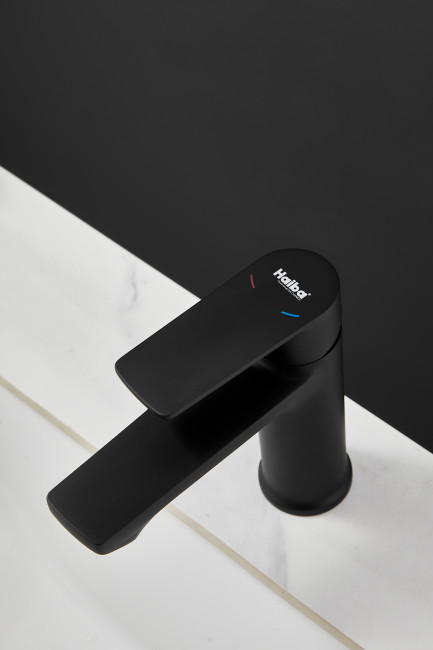 Смеситель для раковины HAIBA цвет: черный (HB10719-7)