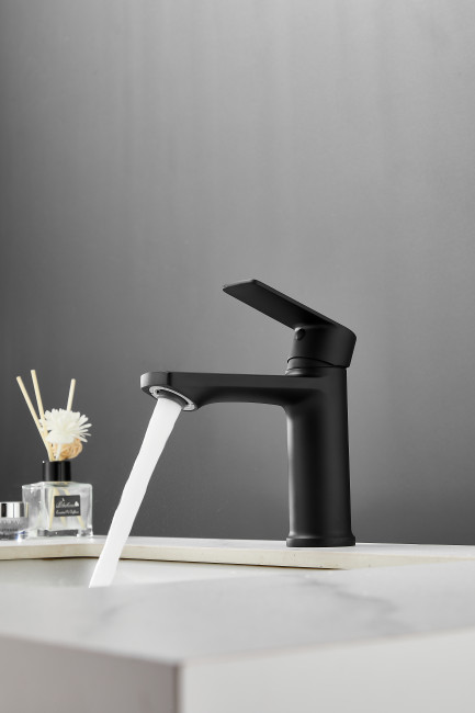 Смеситель для раковины HAIBA цвет: черный (HB10719-7)