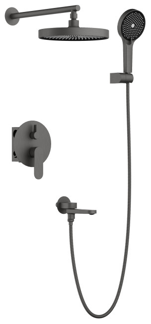 Душевая система BELZ встроенная оружейная сталь (B80713-3) Душевая система BELZ встроенная оружейная сталь (B80713-3)