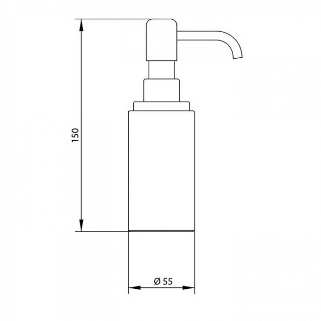 Дозатор настольный Bongio T Mix, цвет: золото 24к.