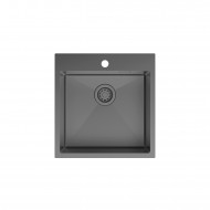 Мойка IDDIS Haze нерж. сталь, графит, 490*510 (HAZ49GMi77)