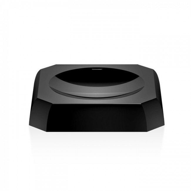 Decor Walther Kristall STS Мыльница настольная, цвет: хрусталь антрацит