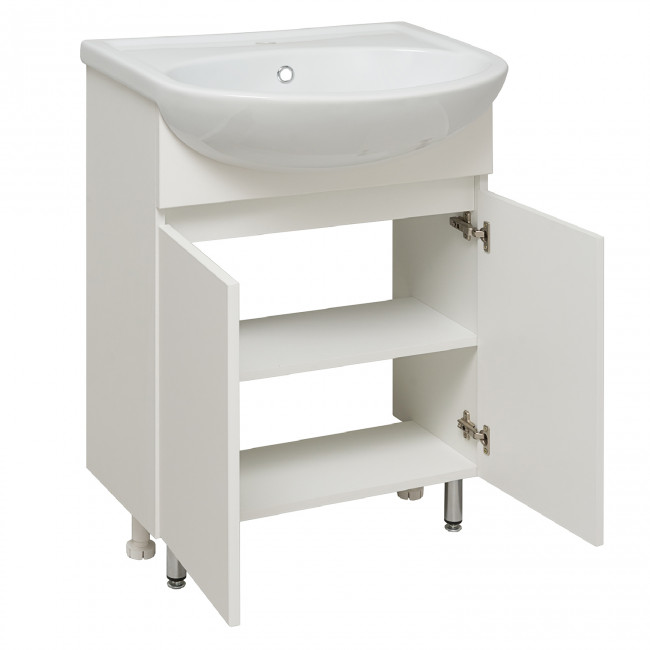 Тумба Runo Лада 60 белая под умывальник 00000000154 (Уют 60) (00-00001163) Тумба Runo Лада 60 белая под умывальник 00000000154 (Уют 60) (00-00001163)