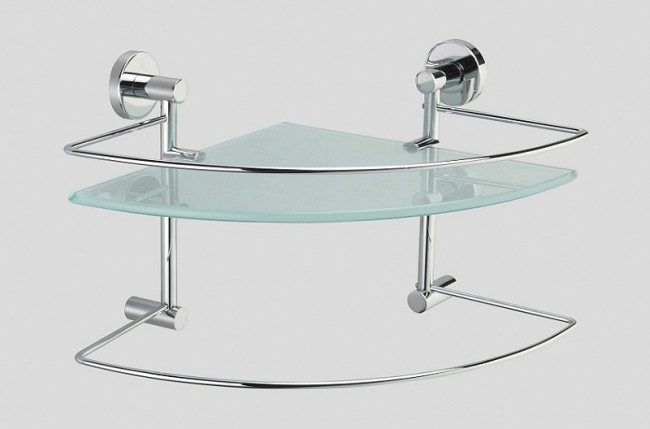 Полка угловая с ограничителем Sanartec 777421