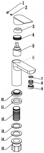 Смеситель для умывальника Fmark (FS8801Q)