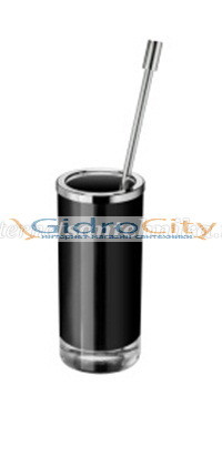 Ершик для туалета напольный Windisch FASHION WHITE GLASS AND CHROME FINISH 89403BCR