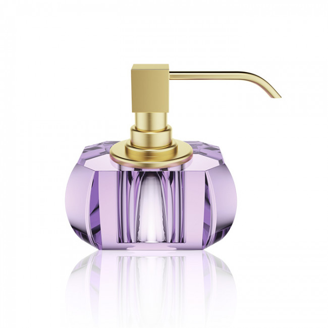 Decor Walther Kristall SSP Дозатор для мыла, настольный, цвет: хрусталь/золото матовое 933480 Decor Walther Kristall SSP Дозатор для мыла, настольный, цвет: хрусталь/золото матовое 933480