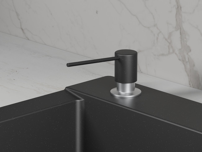 Дозатор для кухонной мойки GRANULA (22PD, ШВАРЦ (чёрный металлик))