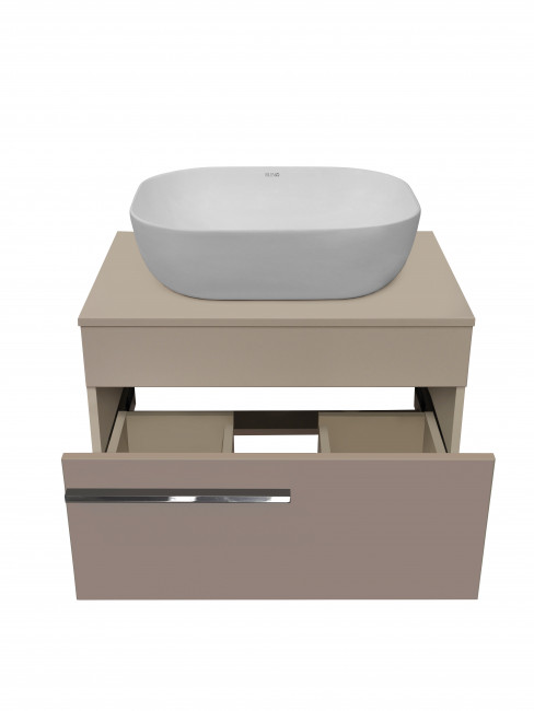 Тумба Runo Вудлайн 65 подвесная розовая/бежевая под накладной умывальник (00-00004899) Тумба Runo Вудлайн 65 подвесная розовая/бежевая под накладной умывальник (00-00004899)