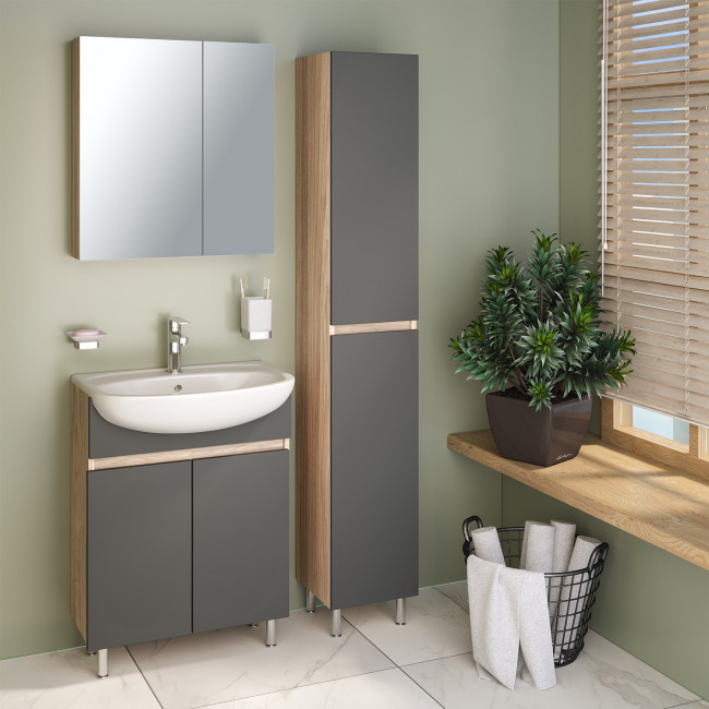 Тумба Runo Лада 60 графит под умывальник 00000000154 (Уют 60) (00-00001165) Тумба Runo Лада 60 графит под умывальник 00000000154 (Уют 60) (00-00001165)