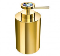 Дозатор для жидкого мыла Windisch Moonlight Round Gold Swarovski 90503OA (blue)