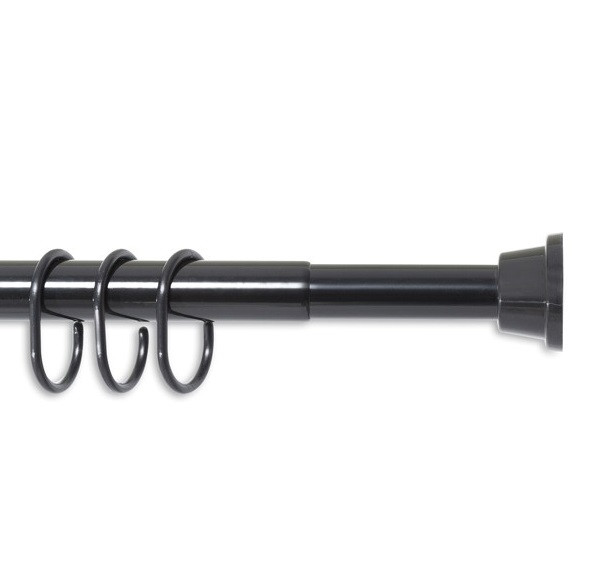 Карниз для ванной 120-220 cм Grekon 1211-220BLK