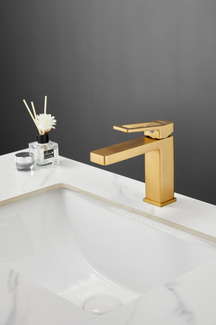 Смеситель для раковины HAIBA цвет: золотой (HB10732-5) Смеситель для раковины HAIBA цвет: золотой (HB10732-5)