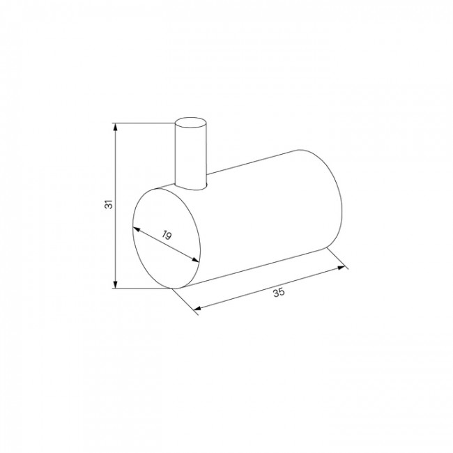 Комплект одинарных крючков IDDIS Petite сплав металлов, хром матовый (PET2SS2i41)