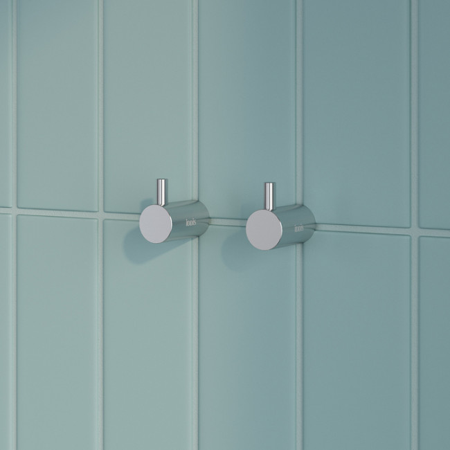 Комплект одинарных крючков IDDIS Petite сплав металлов, хром матовый (PET2SS2i41)