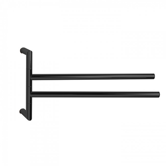 3SC Guy Полотенцедержатель двойной, поворотный, плечо 35см, цвет: черный матовый 3SC Guy Полотенцедержатель двойной, поворотный, плечо 35см, цвет: черный матовый