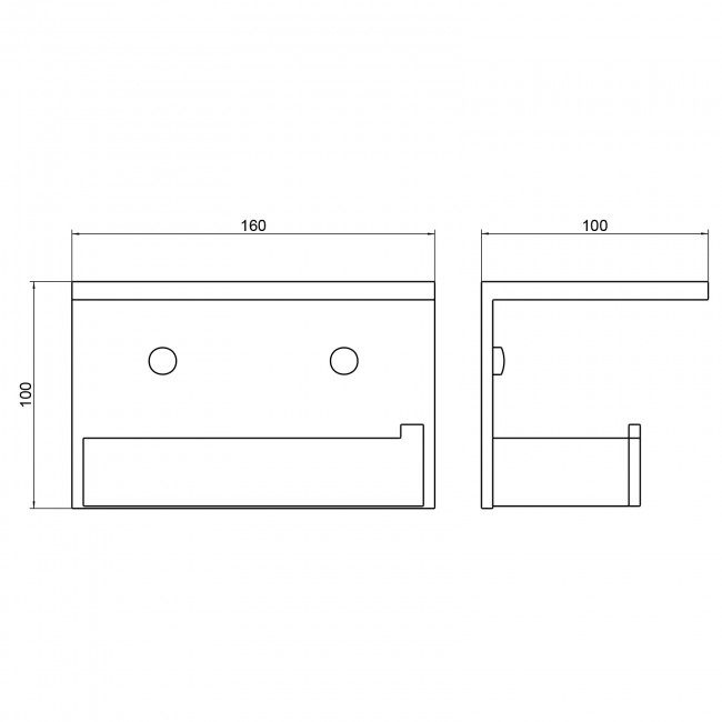 Бумагодержатель с полкой для телефона Timo Petruma черное золото (15243/18) Бумагодержатель с полкой для телефона Timo Petruma черное золото (15243/18)