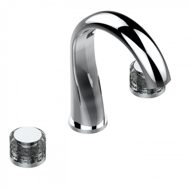 THG Paradise Смеситель для ванны, 3 отв., цвет: хром/хрусталь