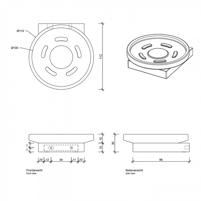 Decor Walther Contract Мыльница подвесная, цвет: хром