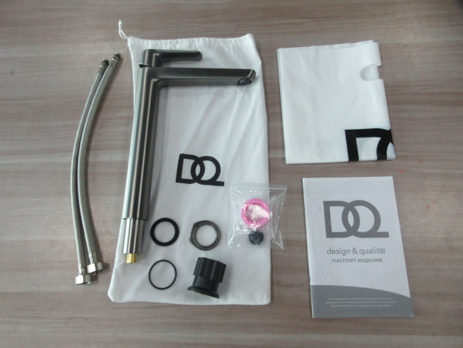 Смеситель для раковины высокий DQ Düsseldorf графит (DA1722006)