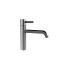 Fantini AF/21 Смеситель для раковины, 1 отв., излив: 12.6 см, цвет: матовая натуральная сталь