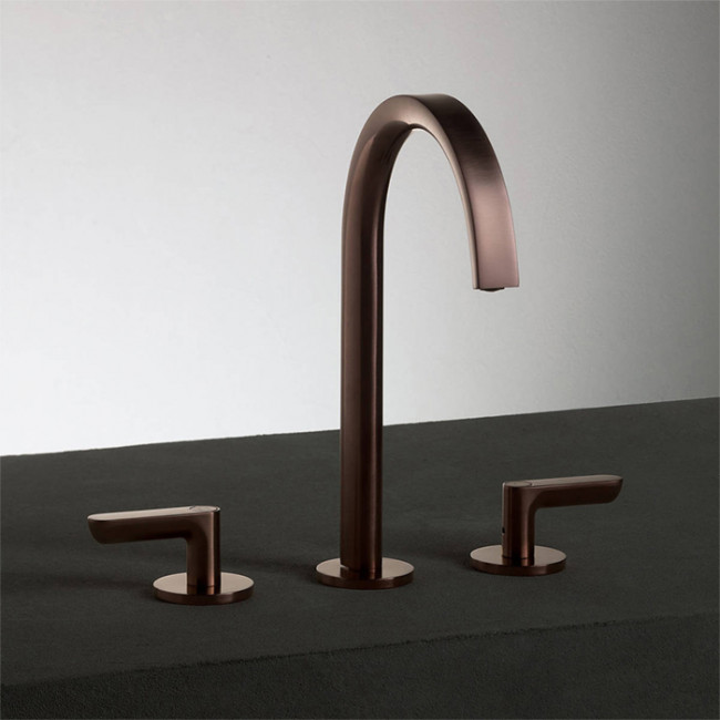 Fantini Icona Deco Смеситель для раковины, 3 отверстия, цвет: матовая медь