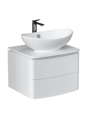 Тумба под раковину Velvex Luna 600-0-2 со столешницей навесная белый (tp.LUN.60.2Y) Тумба под раковину Velvex Luna 600-0-2 со столешницей навесная белый (tp.LUN.60.2Y)