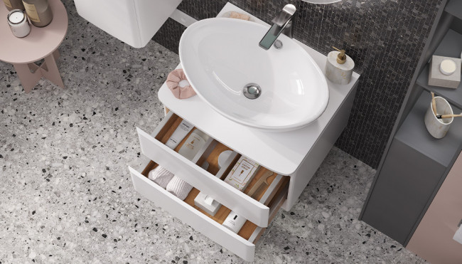 Тумба под раковину Velvex Luna 600-0-2 со столешницей навесная белый (tp.LUN.60.2Y) Тумба под раковину Velvex Luna 600-0-2 со столешницей навесная белый (tp.LUN.60.2Y)