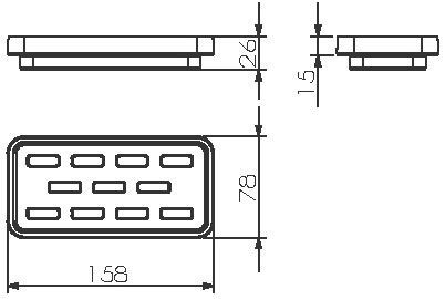 Мыльница настольная Langberger Melvin 32015A-00-01 Мыльница настольная Langberger Melvin 32015A-00-01
