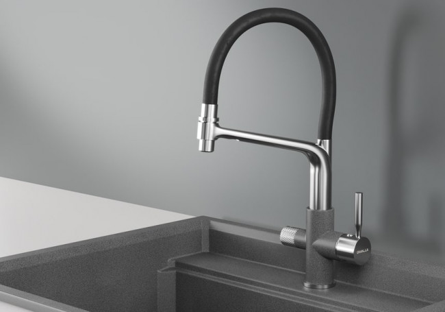 Смеситель для кухни GRANULA (0075, ГРАФИТ) Смеситель для кухни GRANULA (0075, ГРАФИТ)