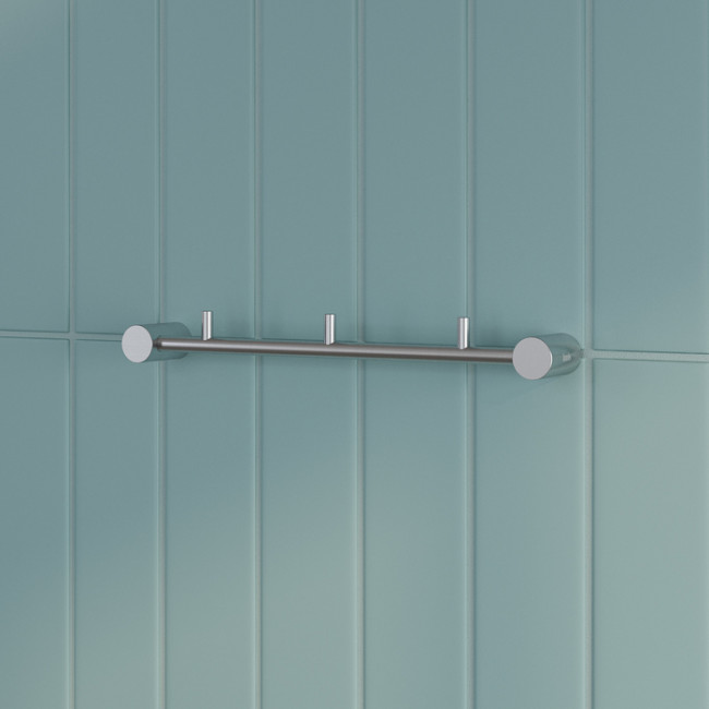 Планка на 3 крючка IDDIS Petite нержавеющая сталь, хром матовый (PETSSS3i41)