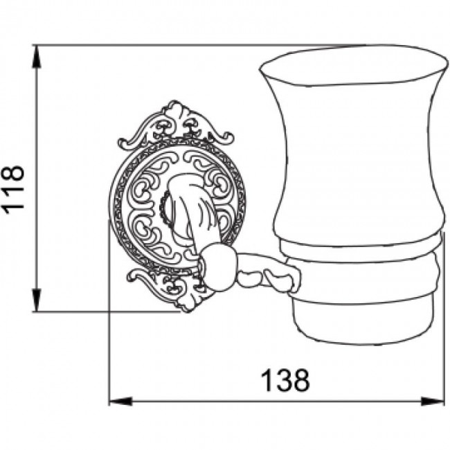 Стакан Hayta Gabriel Classic Bronze 13905-1/BRONZE