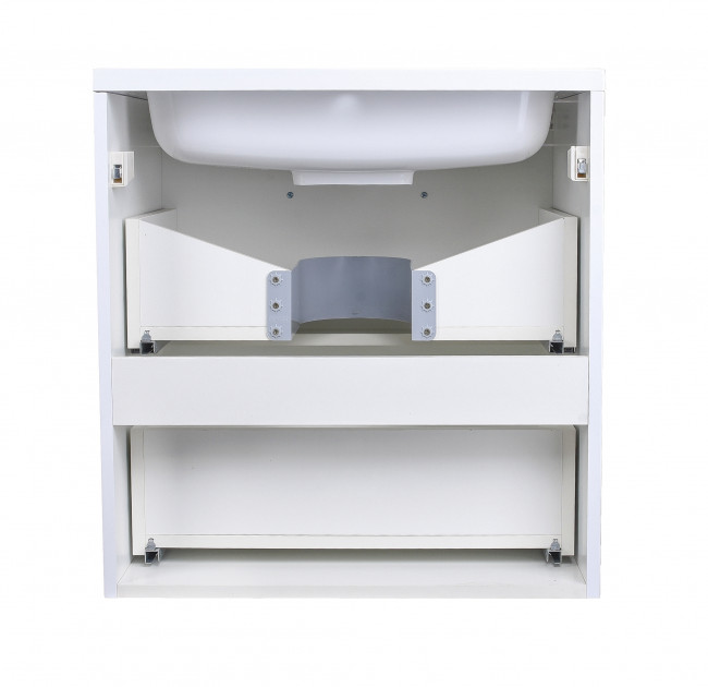 Style Line Тумба с раковиной подвесная "Каре 70" (2 ящ.) Люкс белая, PLUS Style Line Тумба с раковиной подвесная "Каре 70" (2 ящ.) Люкс белая, PLUS