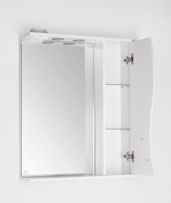 Зеркальный шкаф Style Line Амелия 65 со светом Зеркальный шкаф Style Line Амелия 65 со светом